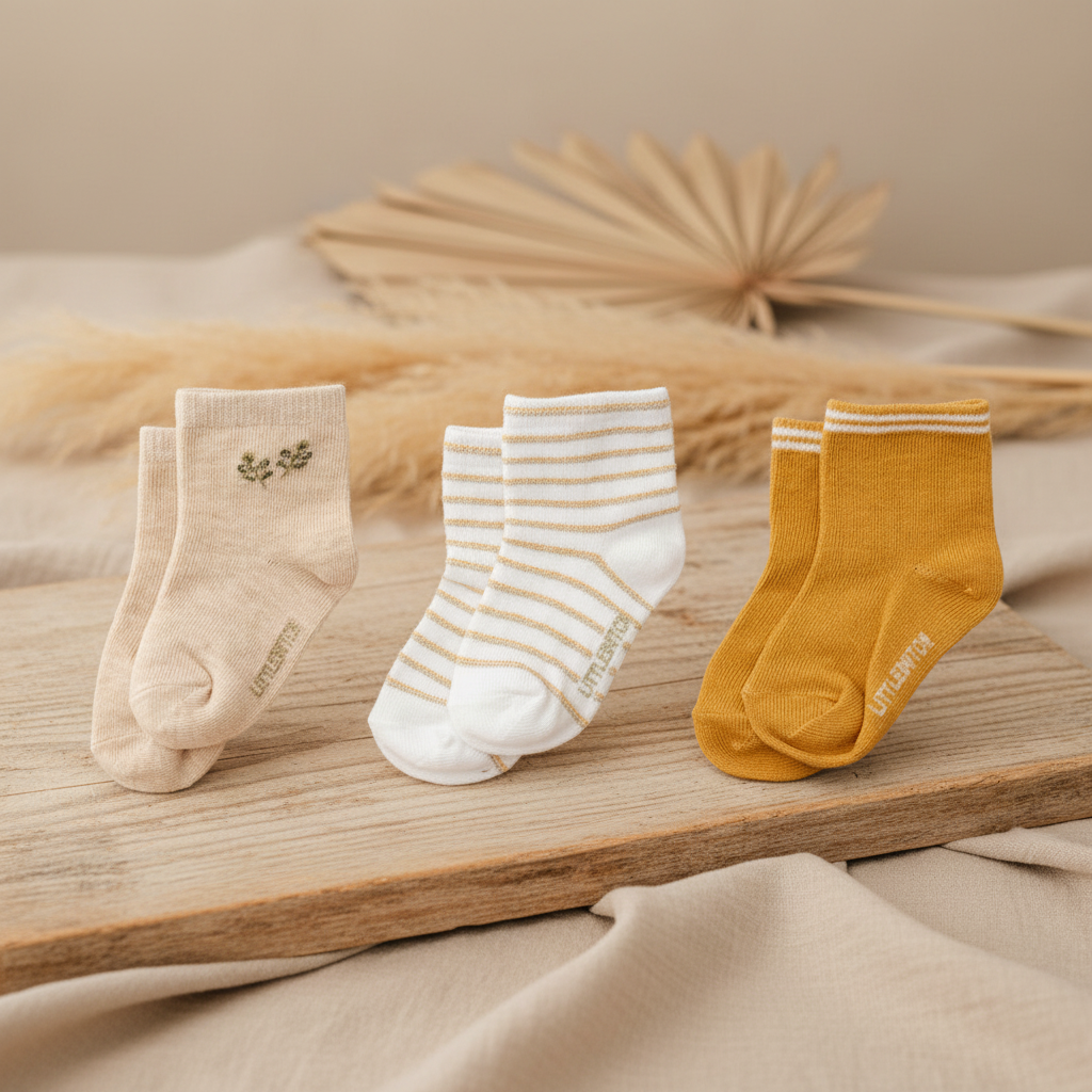 Babysocken in neutralen Farben – Kategorie Socken und Strumpfhosen für Kinder