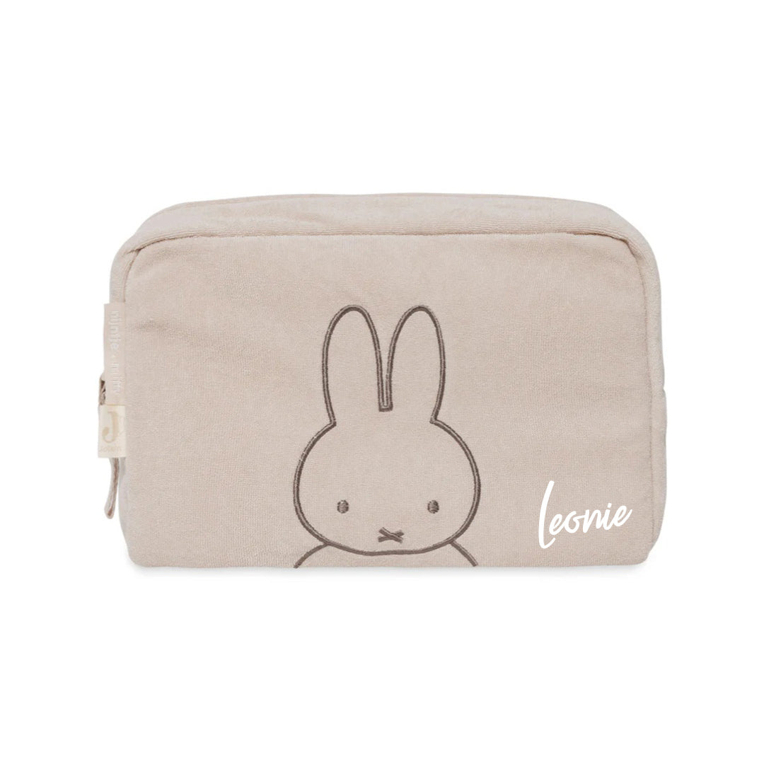 Trousse de toilette en tissu éponge Miffy Nougat | Jollein