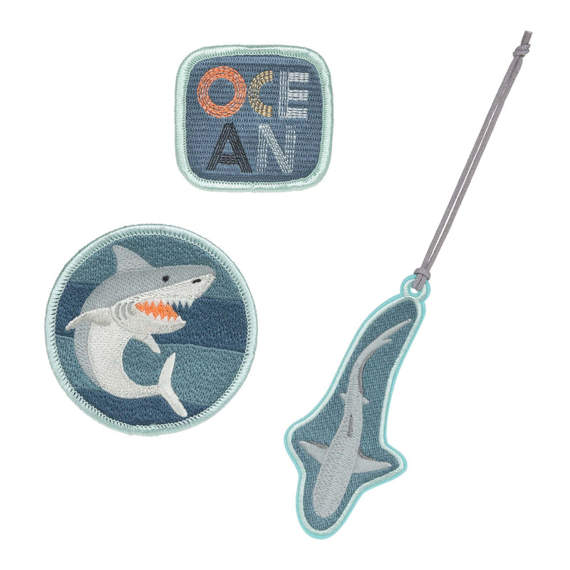 School bag patches and pendants - Shark | Lässig