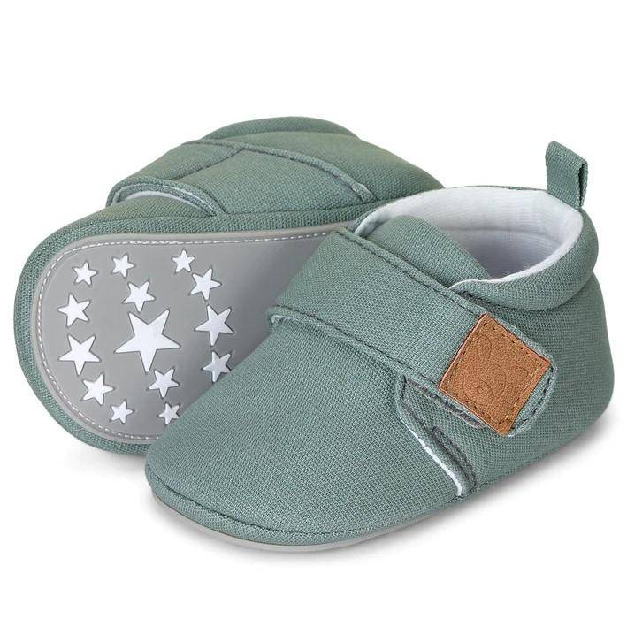 Baby crawling shoes, size 17/18, green | Sterntaler