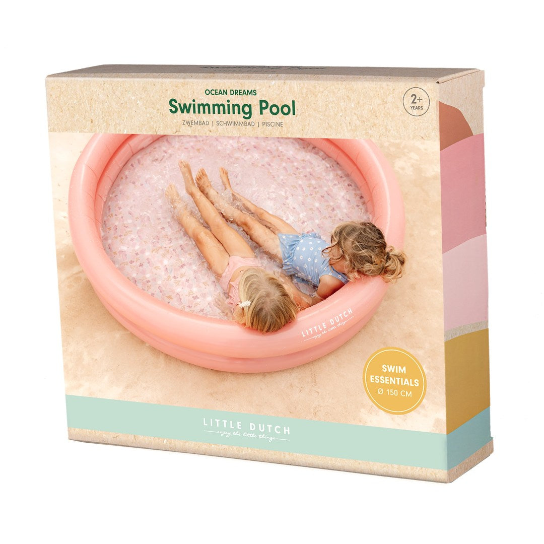Planschbecken Ocean Dreams Pink 150 cm – Großer Kinderpool für den Garten