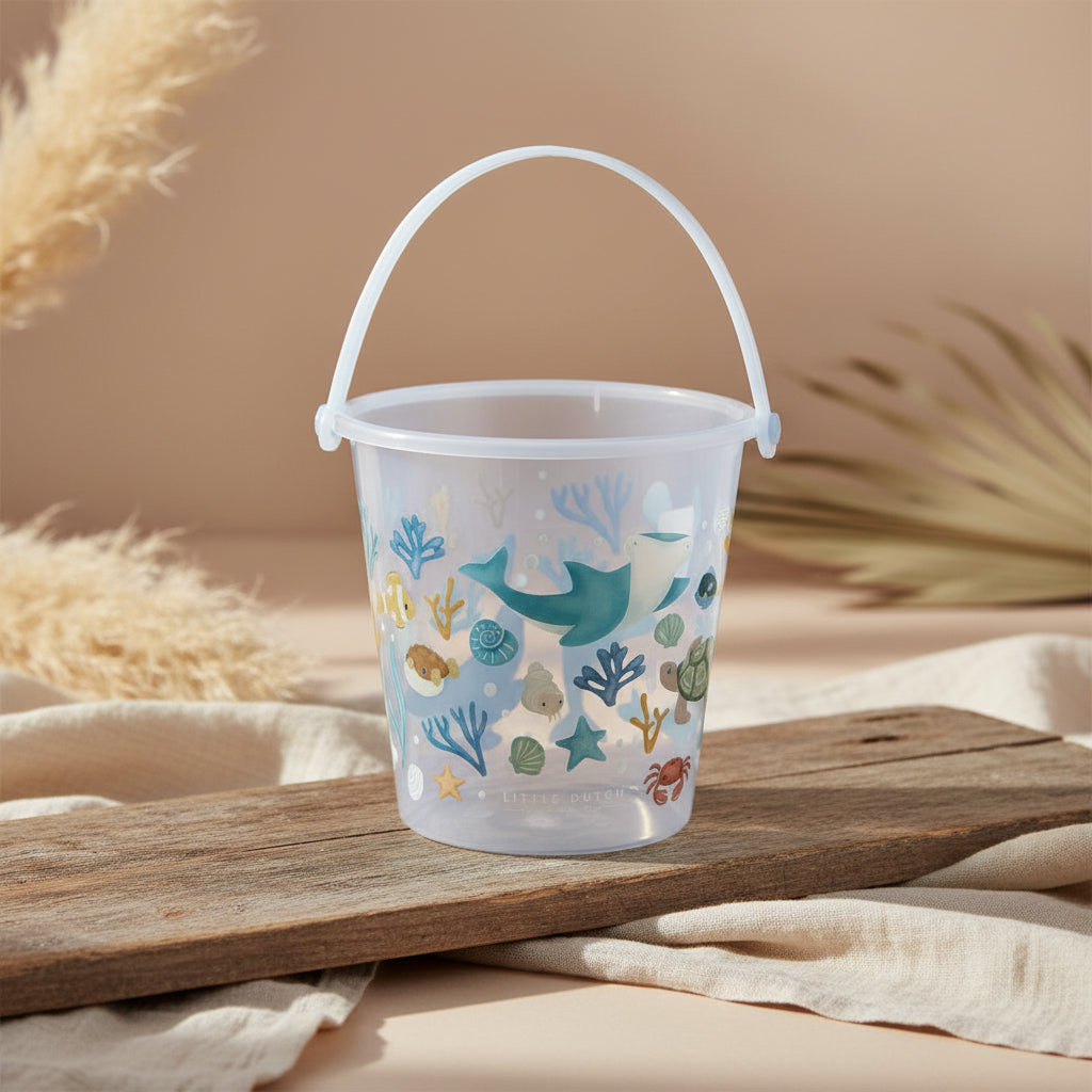 Seau Ocean Dreams bleu – Jouet de sable pour la plage et le bac à sable