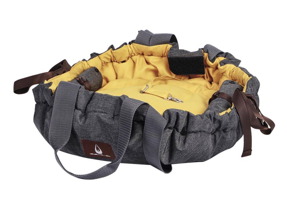 Tasche für Katze&Hund "SHELLY" grau/senf 72 x 55 cm | Nobby