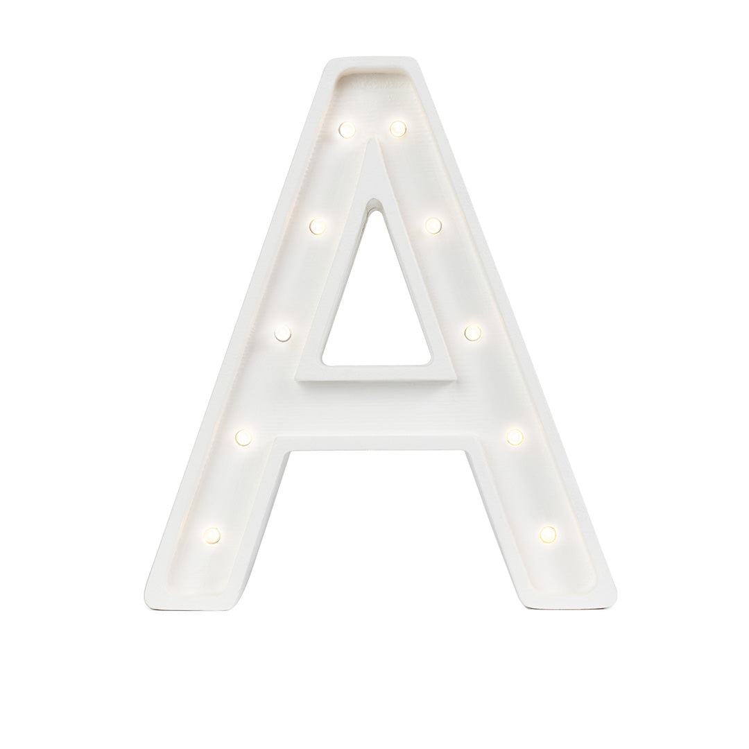 Letter lamp mini A white | Little Lights