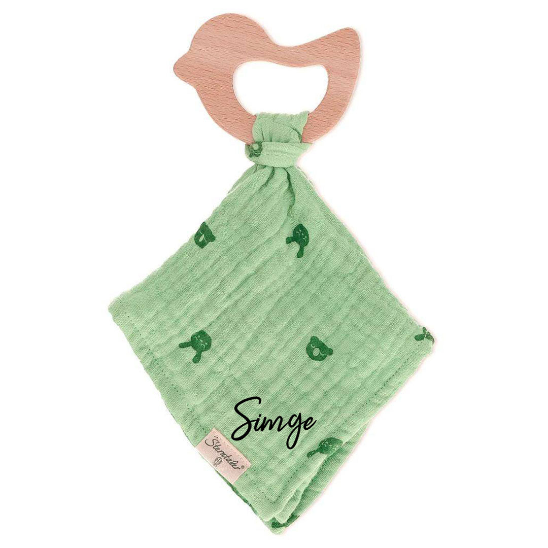 Doudou + jouet à saisir, vert | Sterntaler