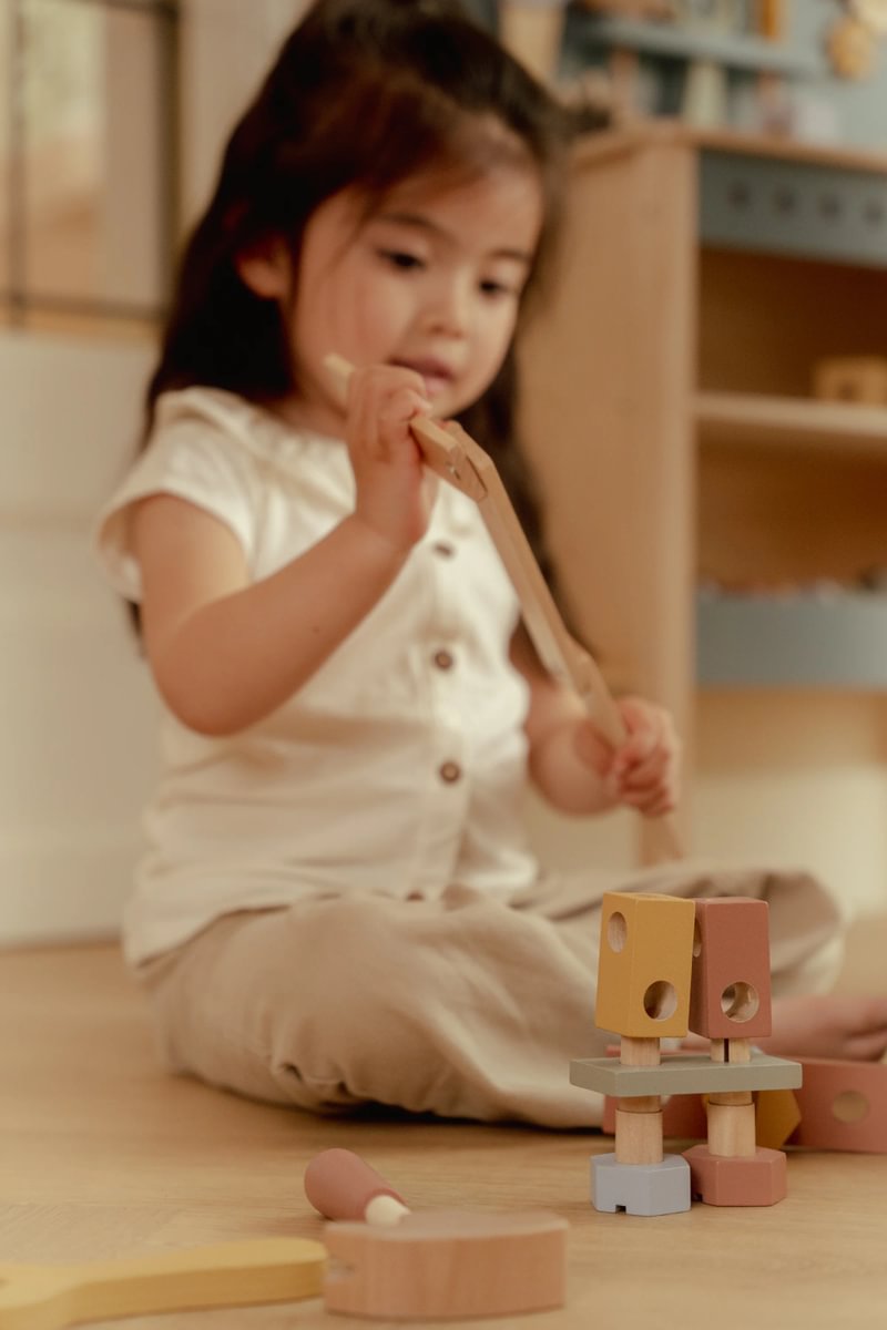 Wooden Tool Box for Children | Schmatzepuffer