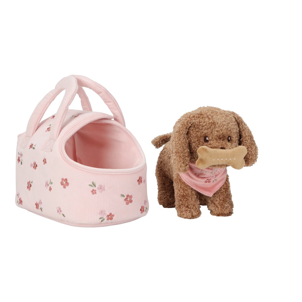Plush Dog Cuddly Toy Jackie in a Bag GRS