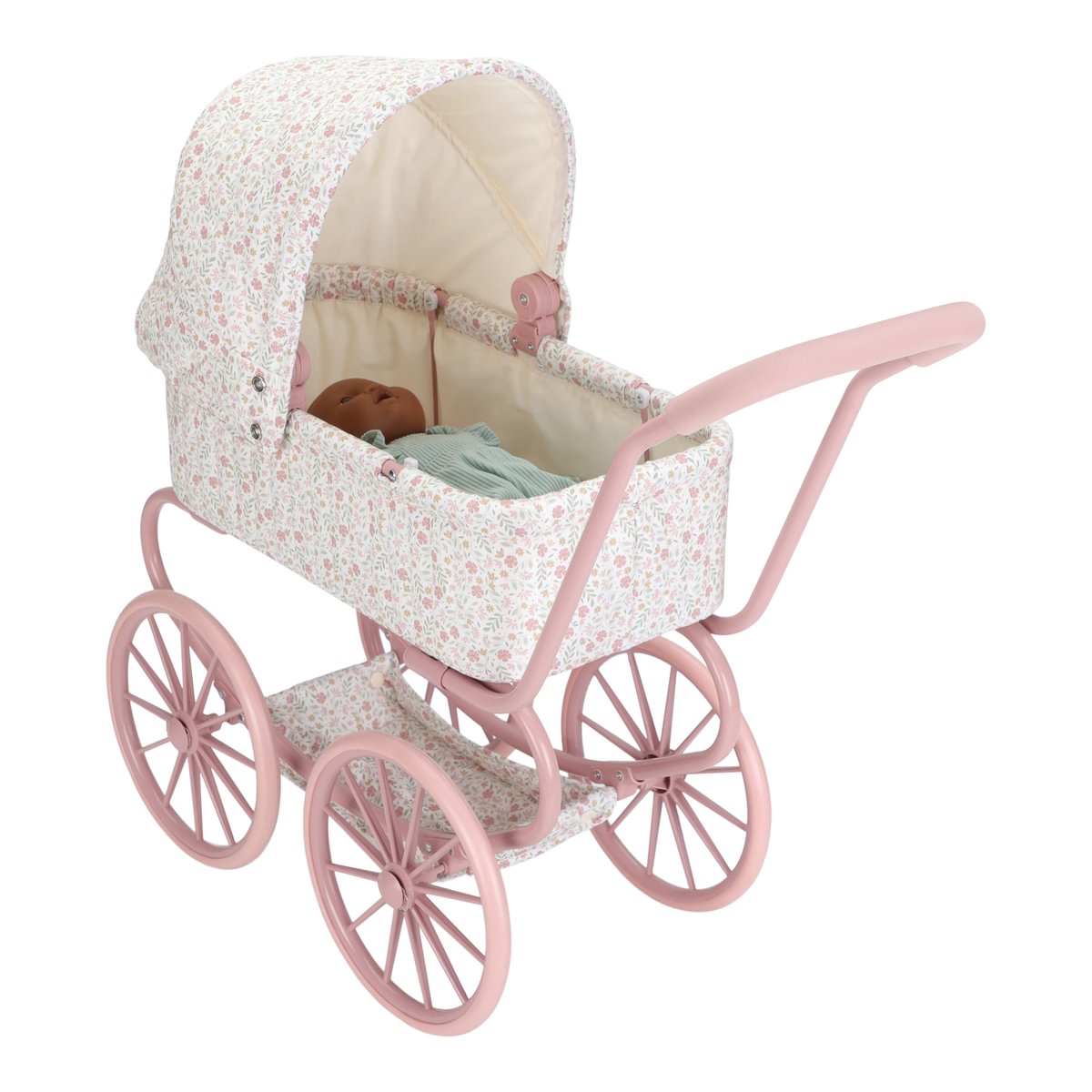 Metal doll's pram Soft Flowers