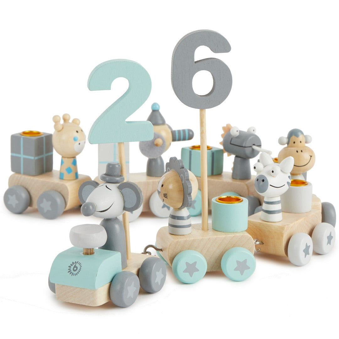 Wooden Birthday Train 0–99 Years | Schmatzepuffer