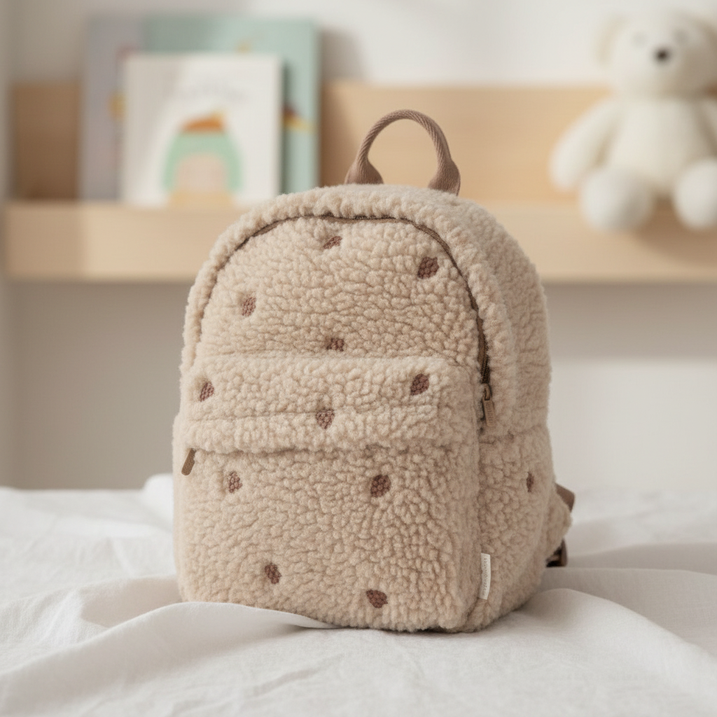 Teddy backpack taupe