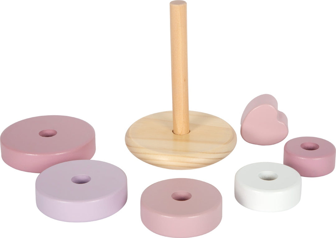 Tour de piles personnalisée rose - Cadeau de naissance | par Schmatzepuffer
