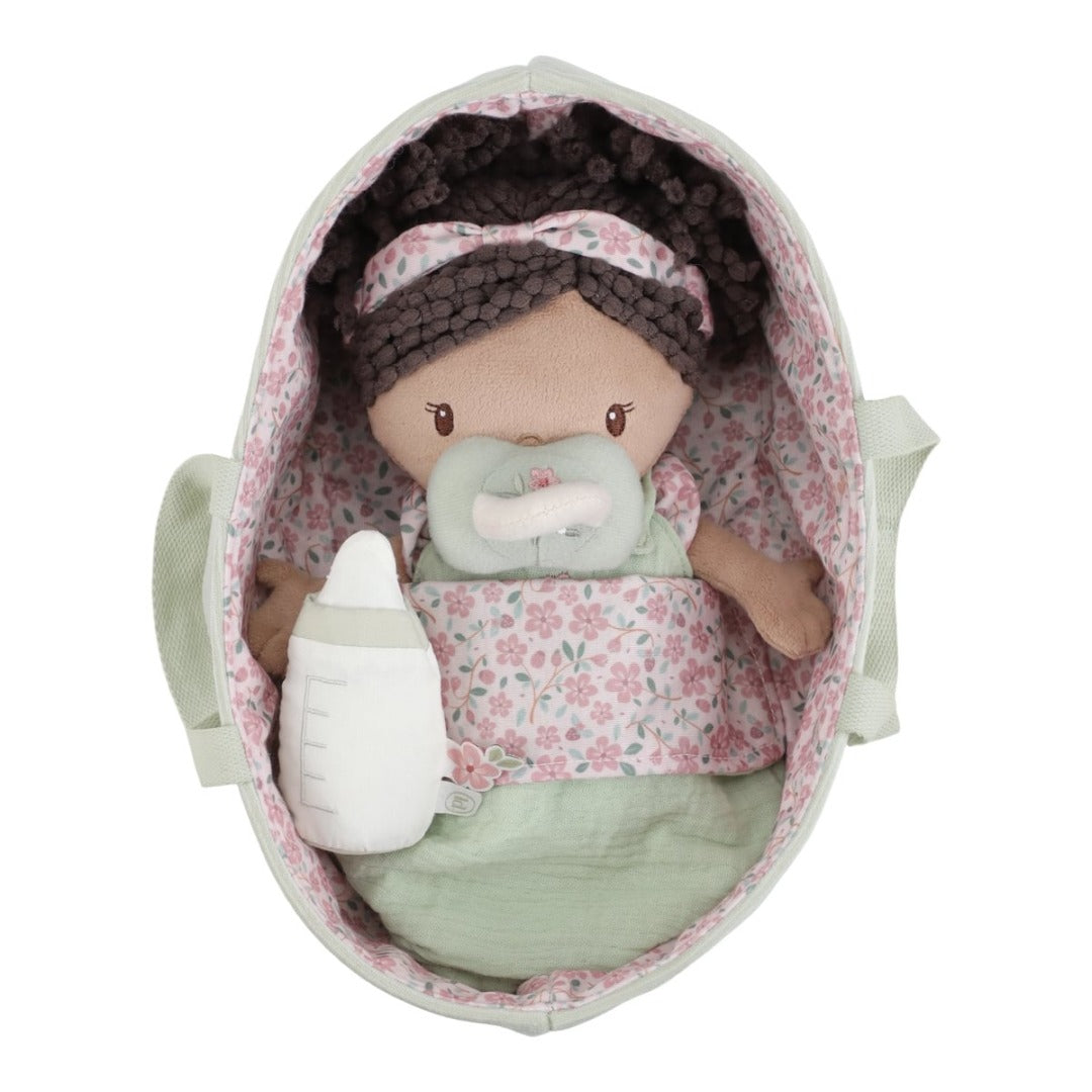Personalized Baby Doll in a Basket – a loving gift for a birth