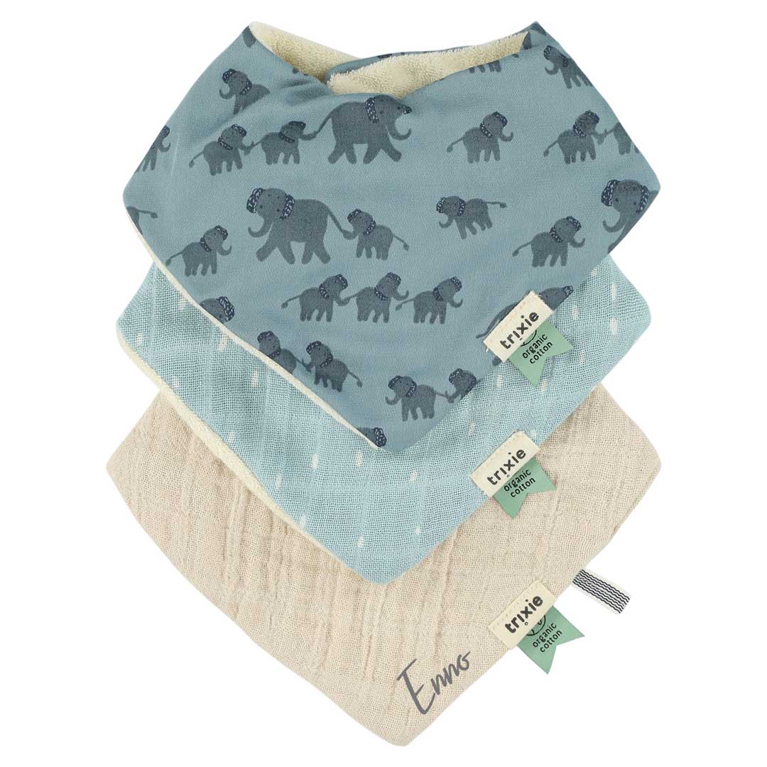 Lot de 3 bavoirs bandanas – Fierce Fox | Trixie