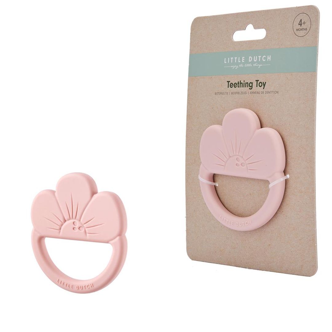 Anneau de dentition en silicone fleur | Little Dutch
