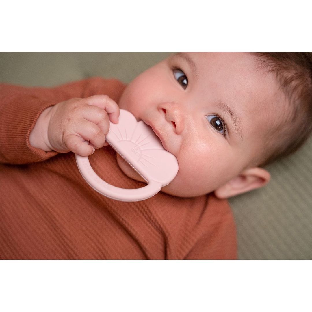 Anneau de dentition en silicone fleur | Little Dutch