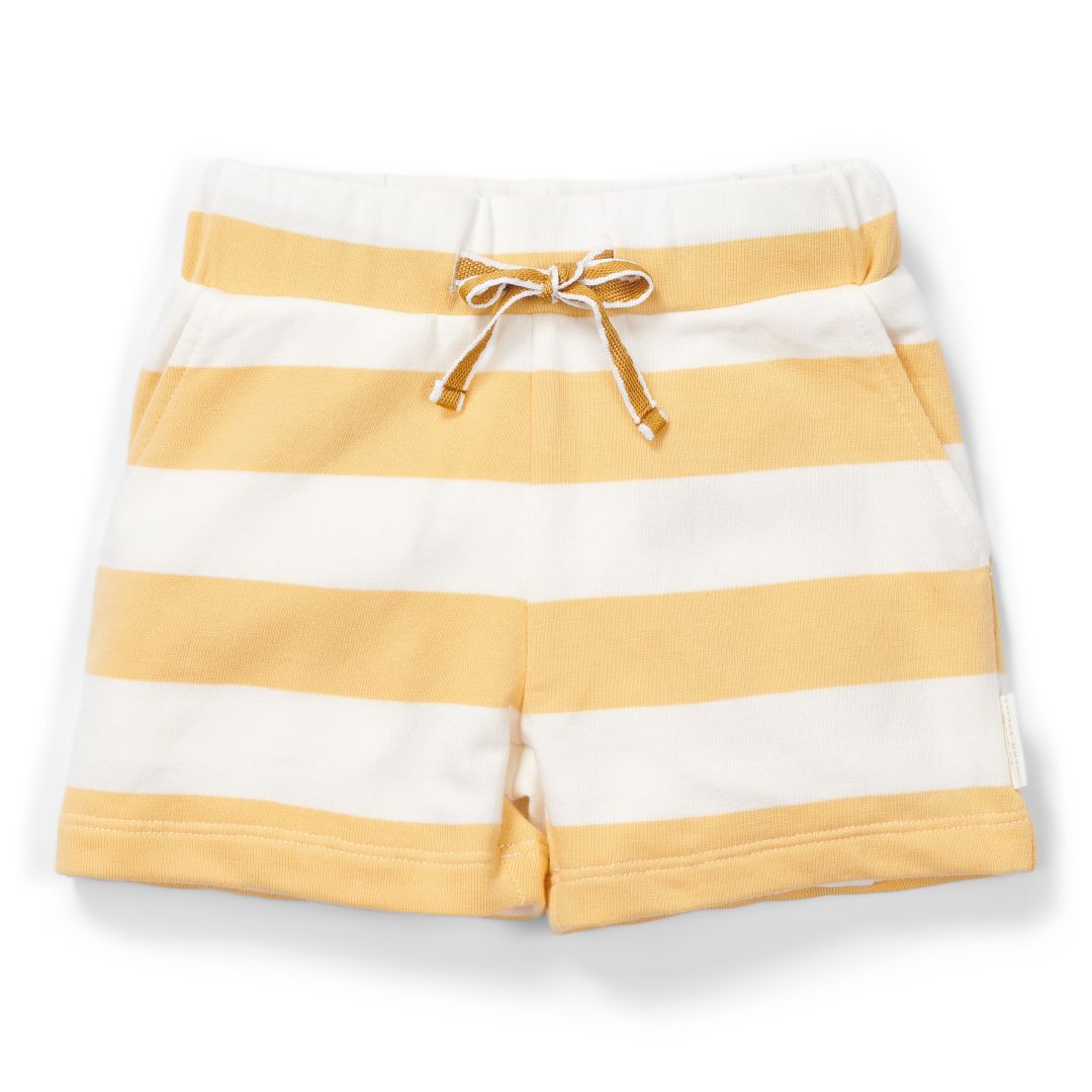 Short Sunny Yellow Stripes pour enfants