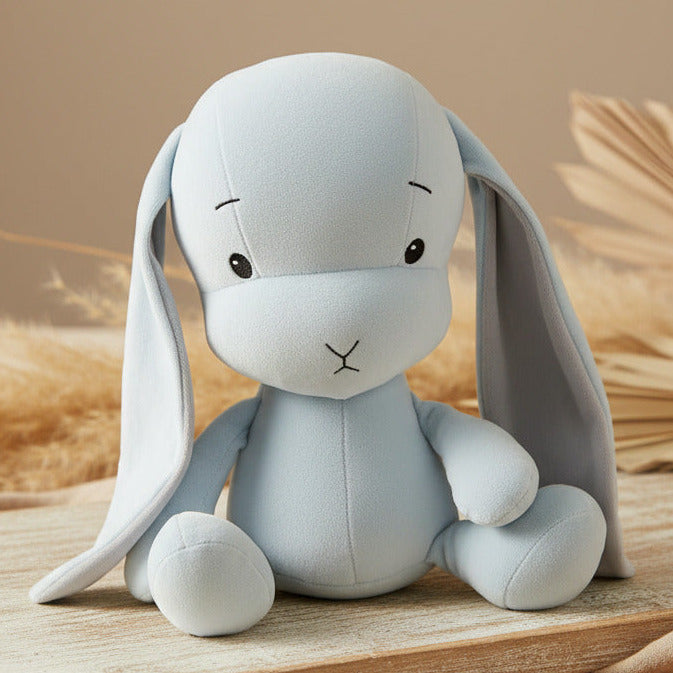 Soft toy rabbit 50 cm, blue / ears gray | Effiki