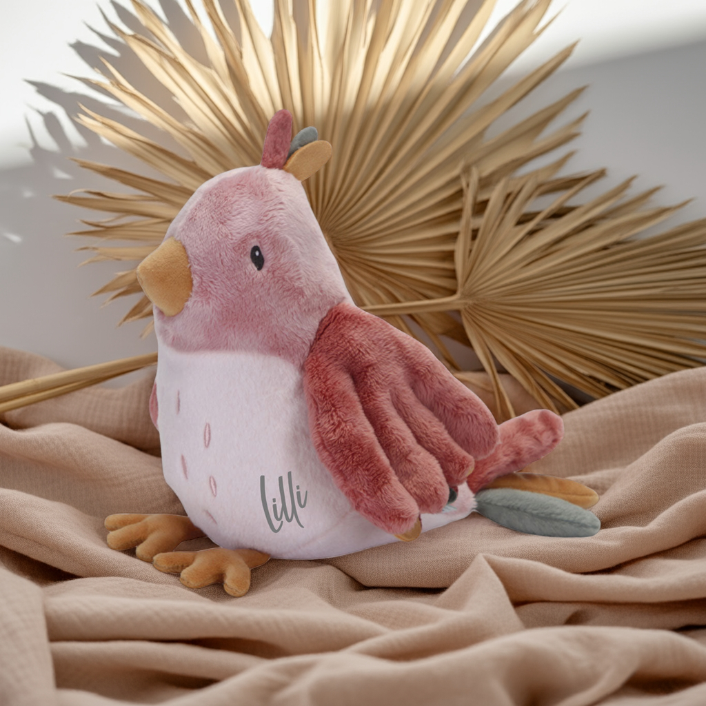 Peluche oiseau Flowers & Butterflies – Cadeau pour bébés