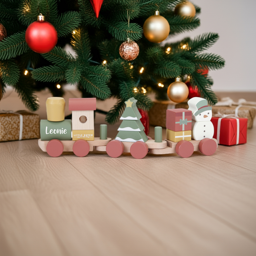 Personalized Wooden Train Christmas – Birth Gift
