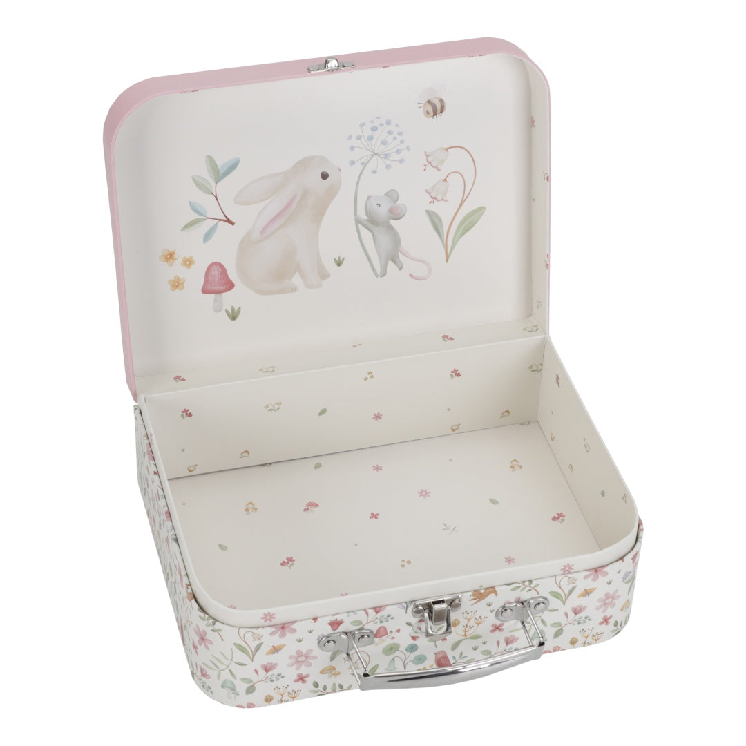 Personalised Kids' Suitcase Fairy Garden Pink with Name