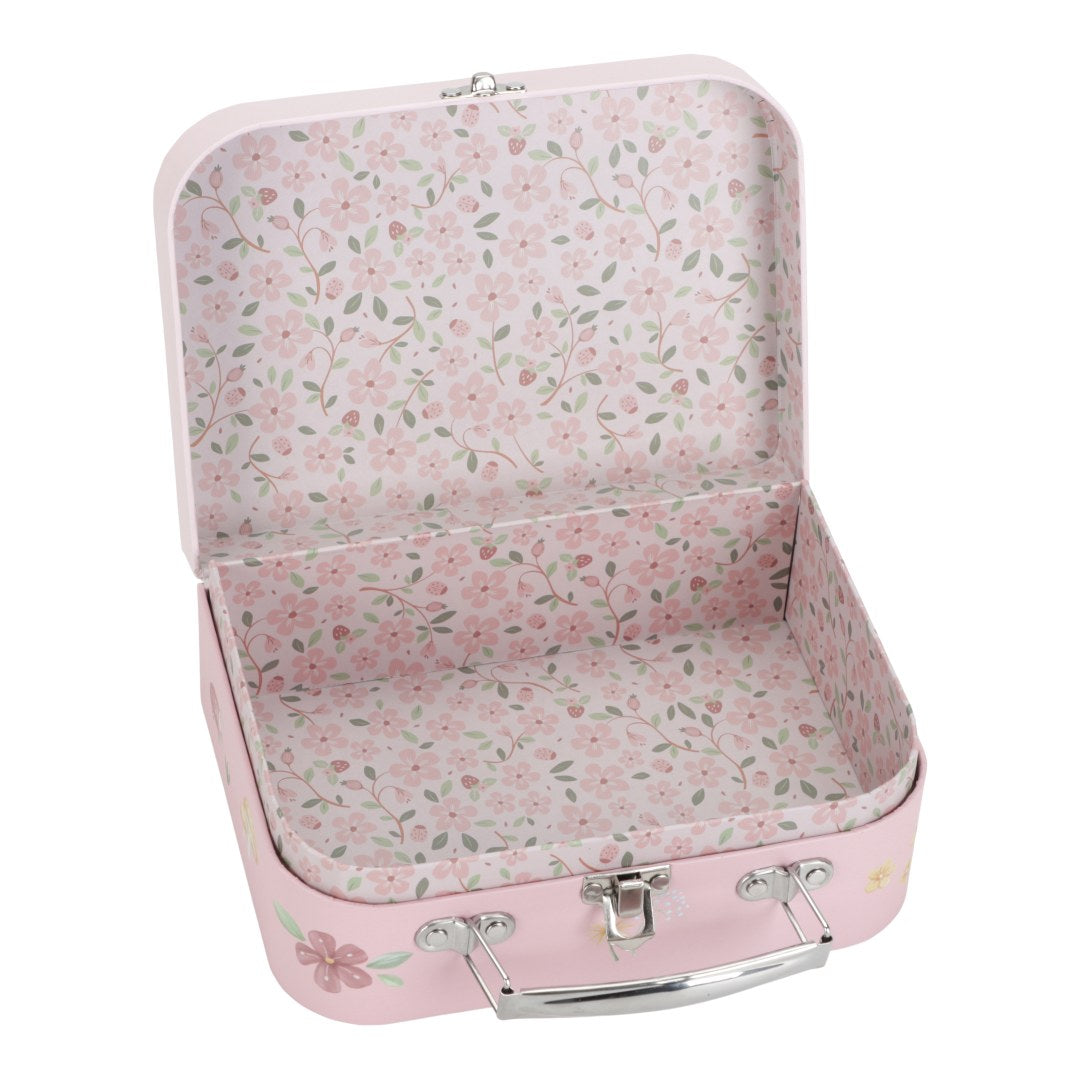 Personalised Kids' Suitcase Fairy Garden Pink with Name