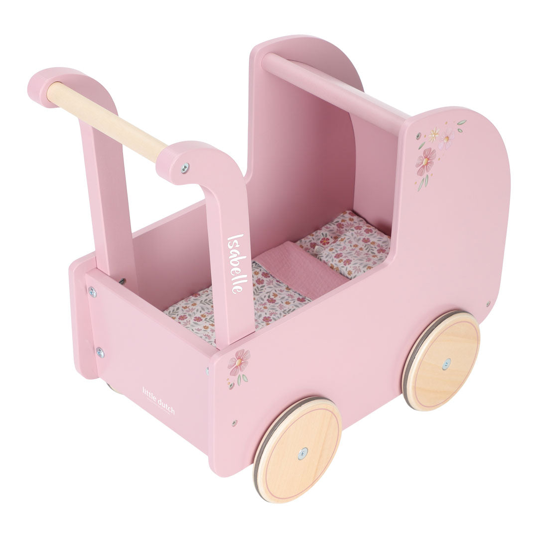 Wooden doll's pram