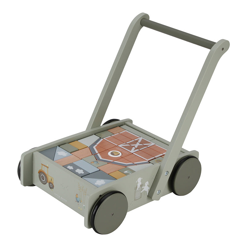Little Farm | Little Dutch baby walker with building blocks
