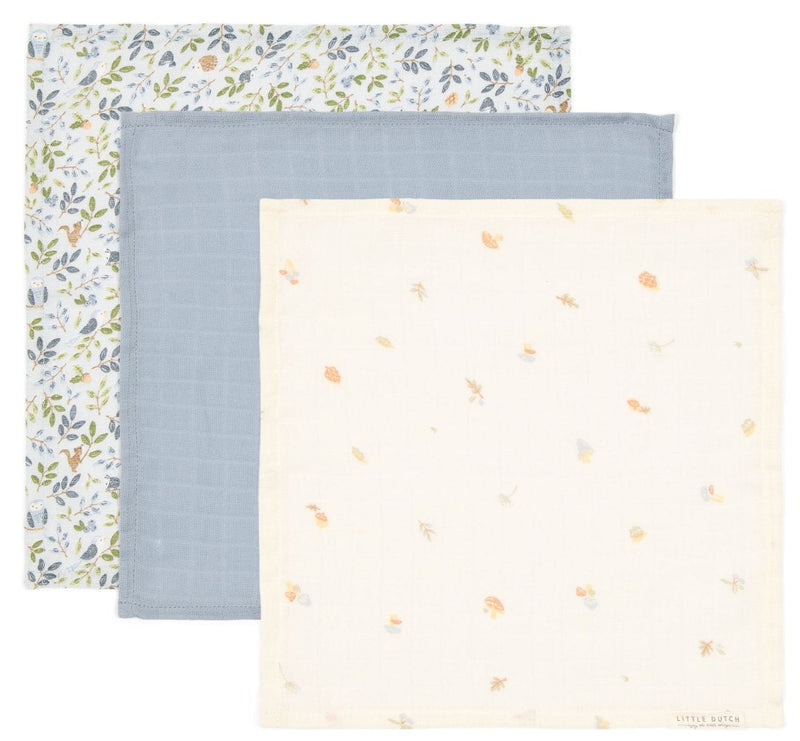 Ensemble de serviettes de toilette en mousseline « Forest Friends » | Little Dutch
