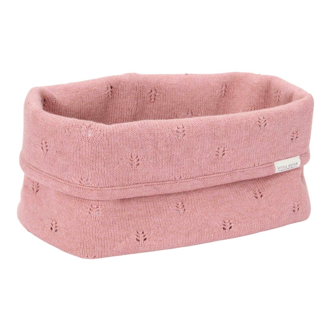 Pflegekörbchen gestickt groß - Pure Pink Blush | Little Dutch