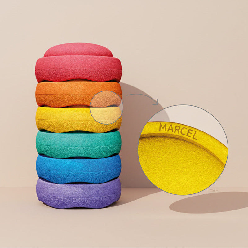 Stacking stone original set of 6 rainbow classic | stacking stone