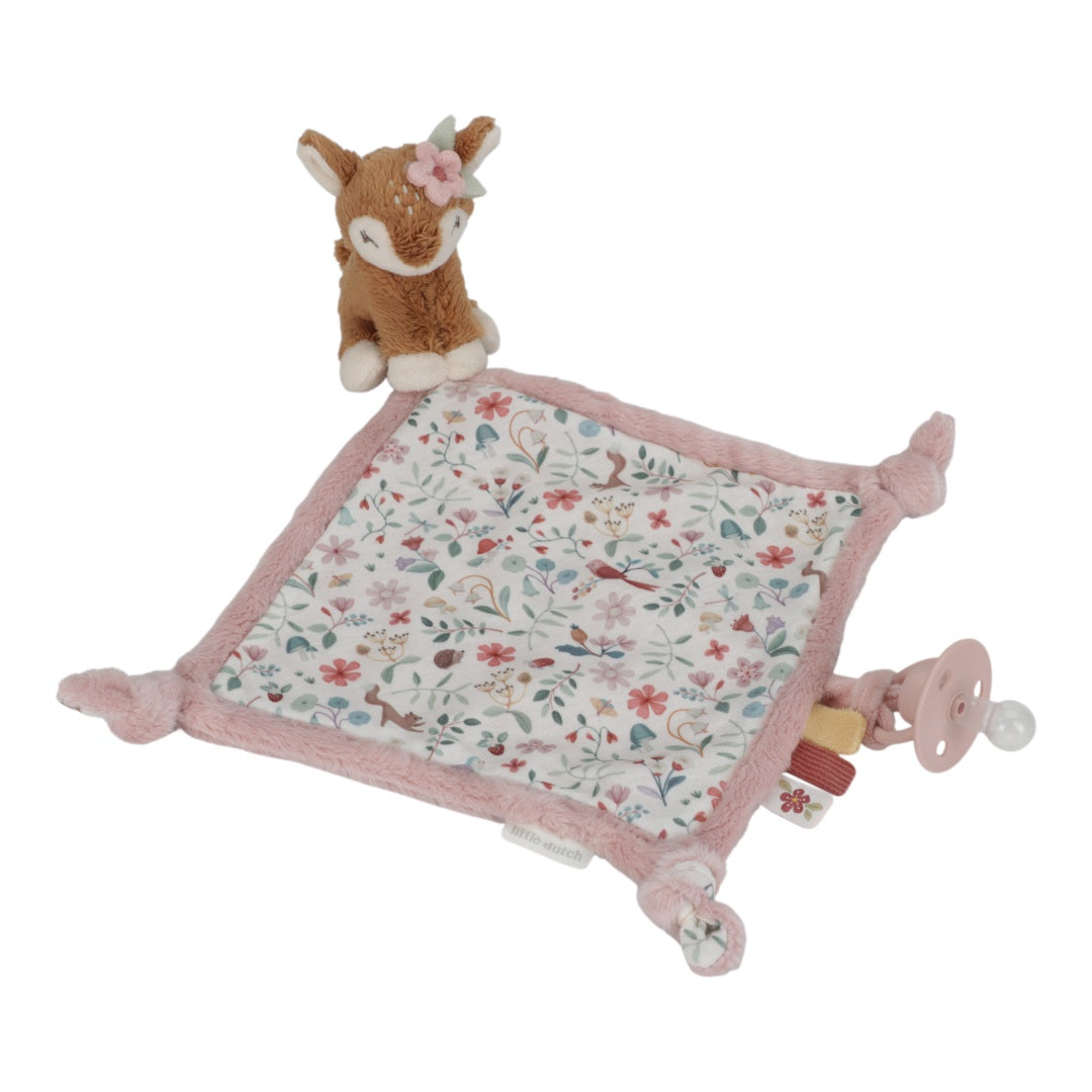 Snuggle blanket with deer print, Fairy Garden