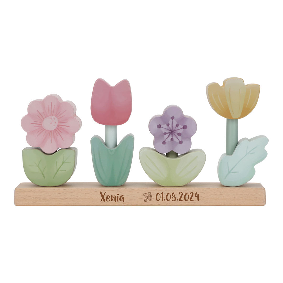 Stackable Flowers Fairy Garden "For Birth"