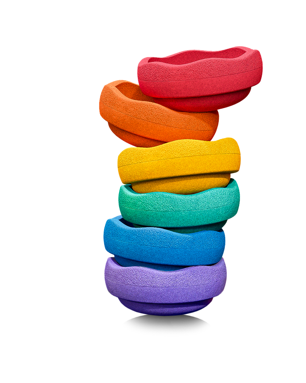 Stacking stone original set of 6 rainbow classic | stacking stone
