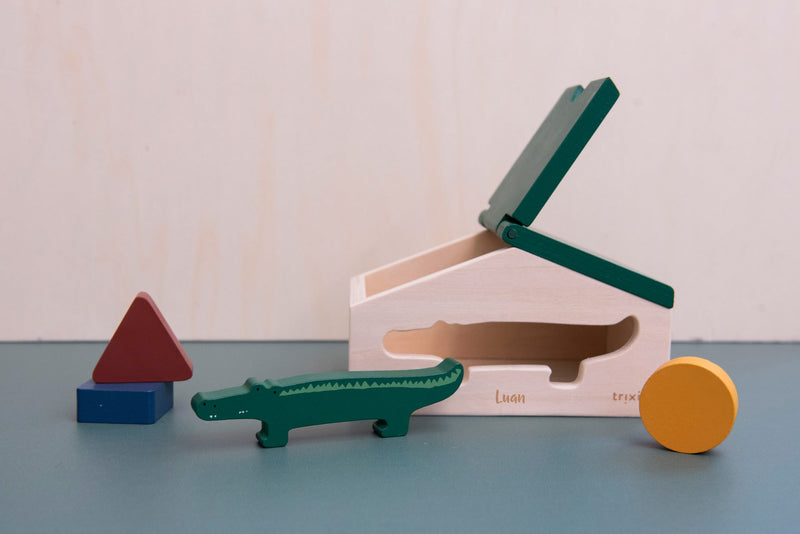 Wooden Shape Matching Game - Mr. Crocodile | Trixie