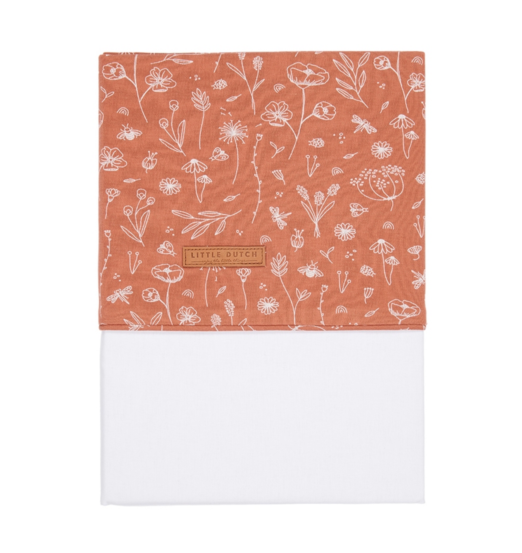 Wiegenlaken Wild Flowers Rust | Little Dutch