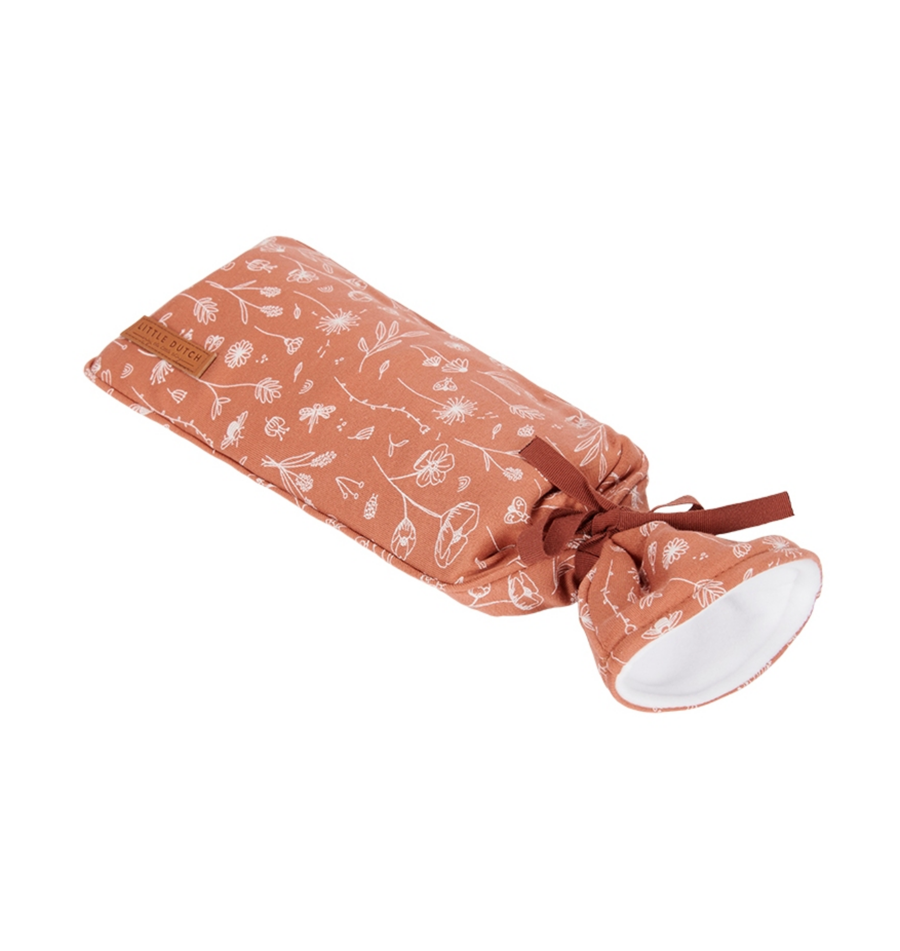 Hot Water Bottle Cover Wild Flowers Rust | Little Dutch