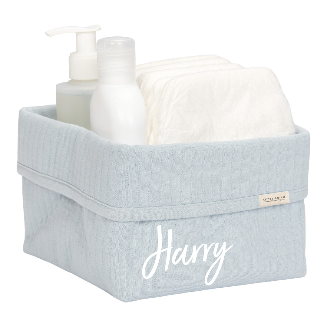Panier d'allaitement Pure Soft Blue, petit | Little Dutch