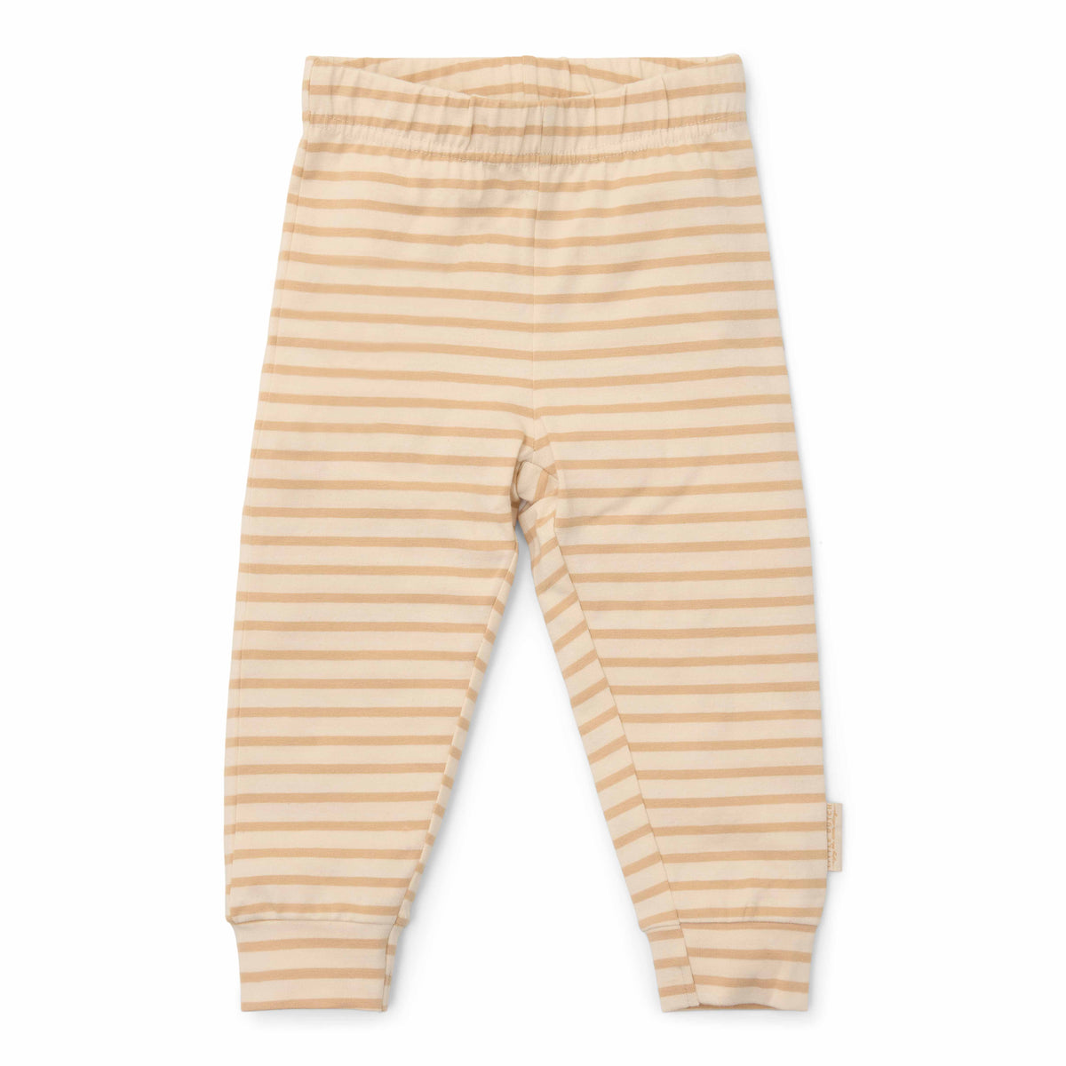 Baby-Schlafanzug Baby Goose von Little Dutch in neutralen Sandtönen – zweiteiliges Set aus Bio-Baumwolle