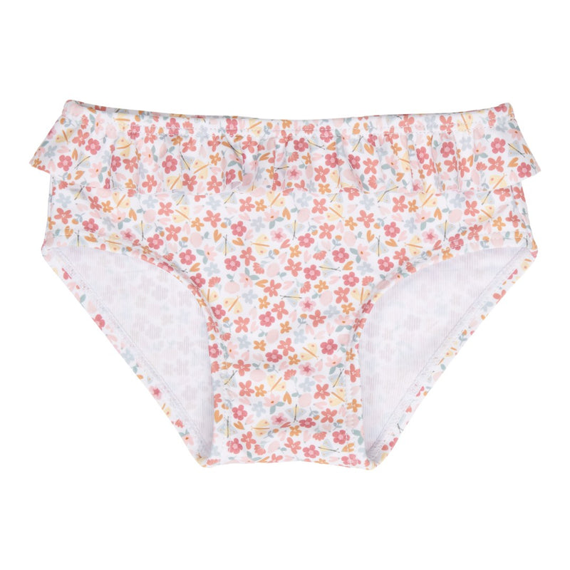Bikinihose Summer Flowers von Little Dutch – mehrfarbiges Bikini-Unterteil mit Rüschen