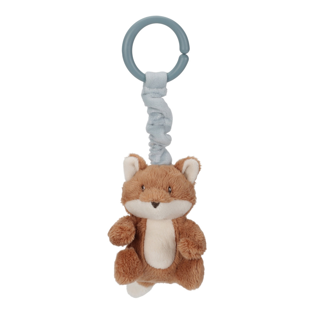 Little Dutch Zittertier Fuchs Forest Friends in Blau – weiches Zieh- und Schüttelspielzeug für Babys