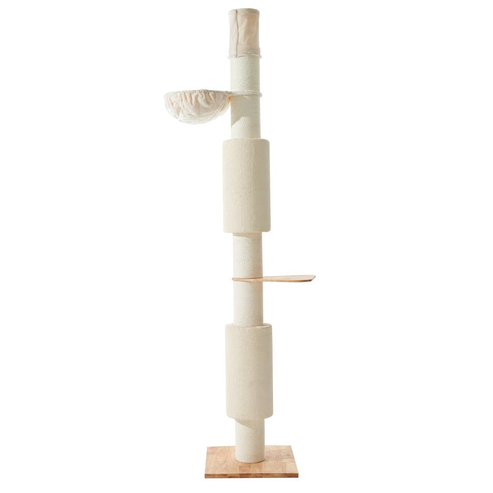 Kratzbaum Bors Cream – 60 × 60 × 279–305 cm – Produktansicht 1