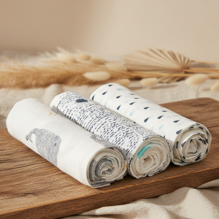 Musselintücher & Mulltücher für Babys – 20 % Rabatt