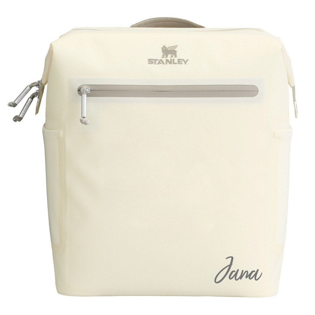 Midi cooler bag backpack The All-Day Madeleine 14 L, Cream | Stanley