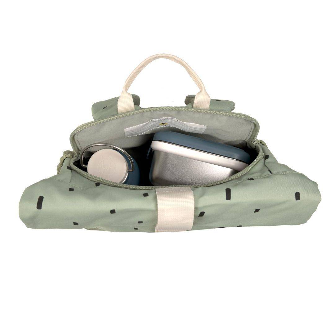 Mini Sac À Dos Rolltop Happy Prints Light Olive | Lässig