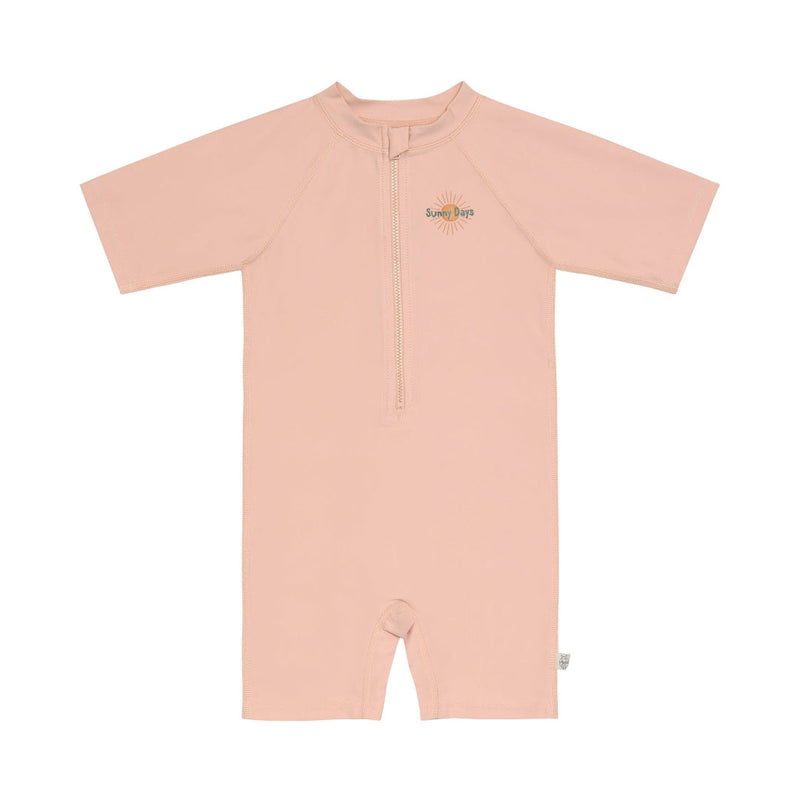Badeanzug Kurzarm mit UV-Schutz Rosa, Gr. 92 | Lässig