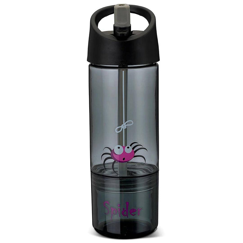 Drinking bottle 2 in 1, 300 ml + 150 ml, grey I Carl Oscar