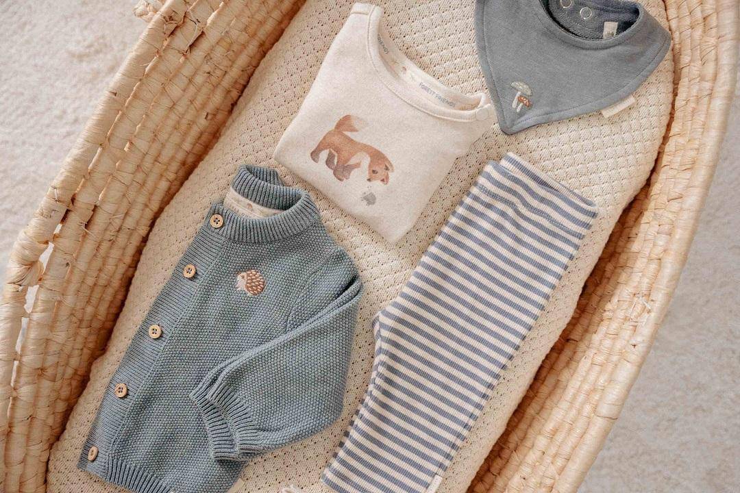 Cardigan bleu bébé | Little Dutch