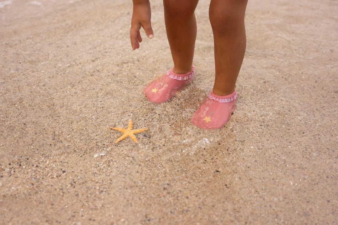 Bathing Shoes Sunny Flowers Rouge – Bathing Shoes for Children