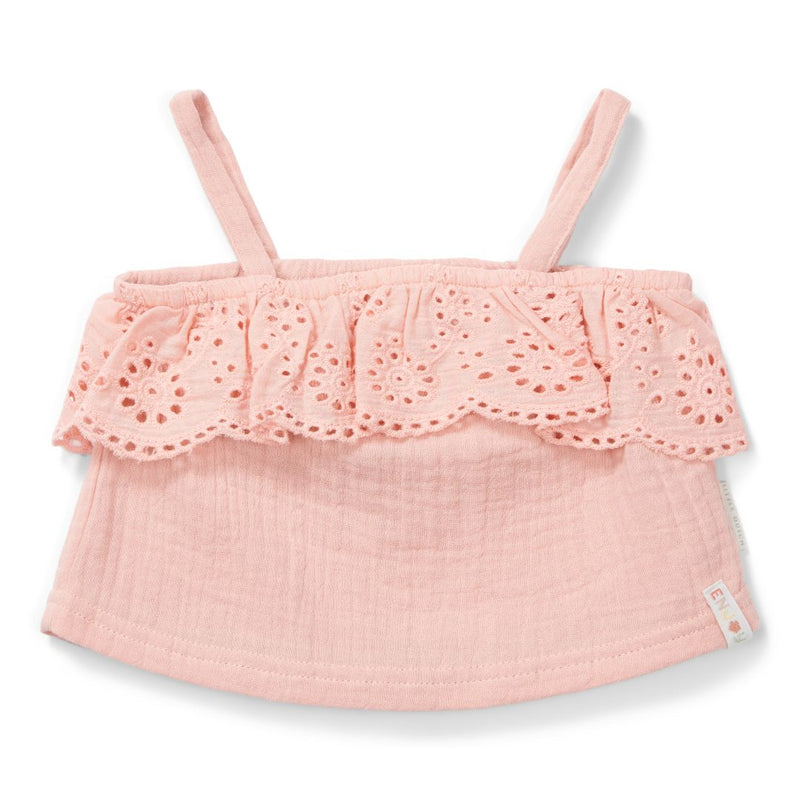 Top Fleuri Rose pour Fille