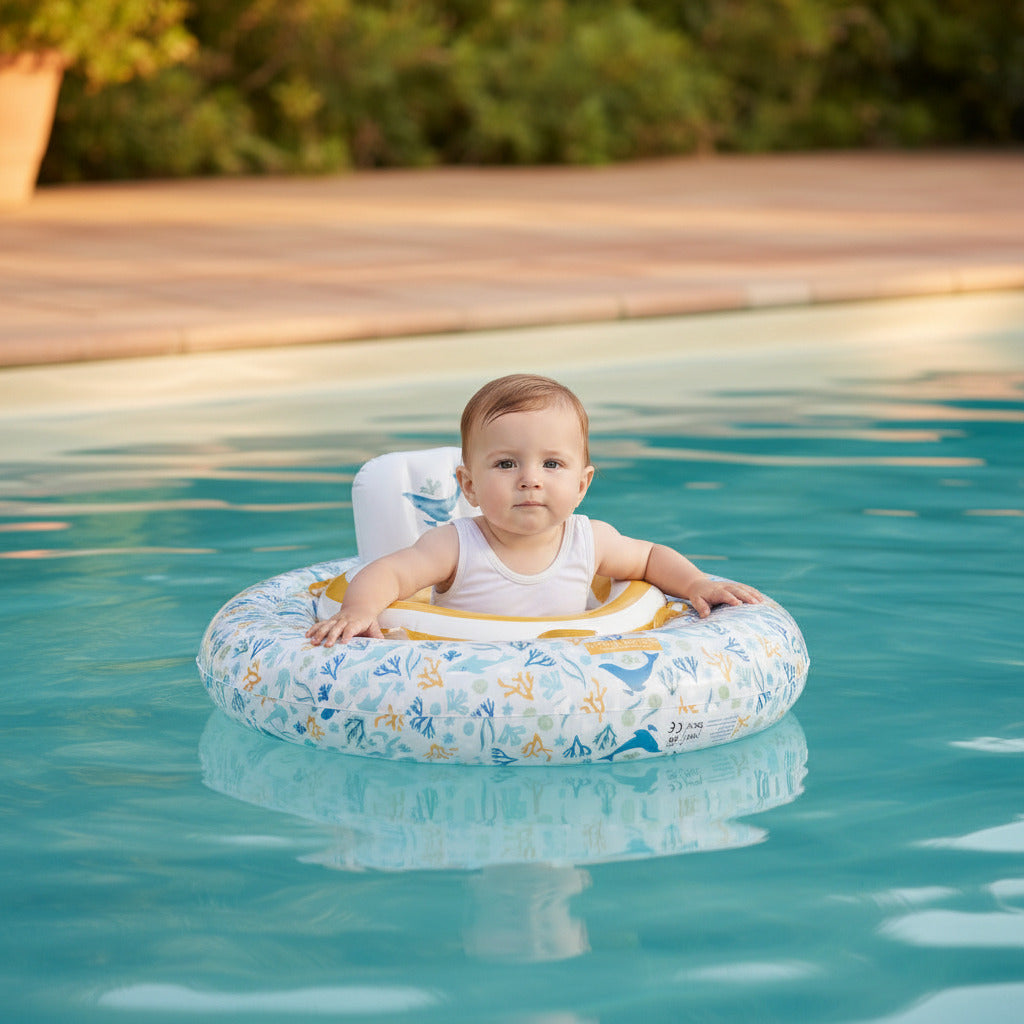 Baby Swim Ring Ocean Dreams Blue – Water Fun for Babies